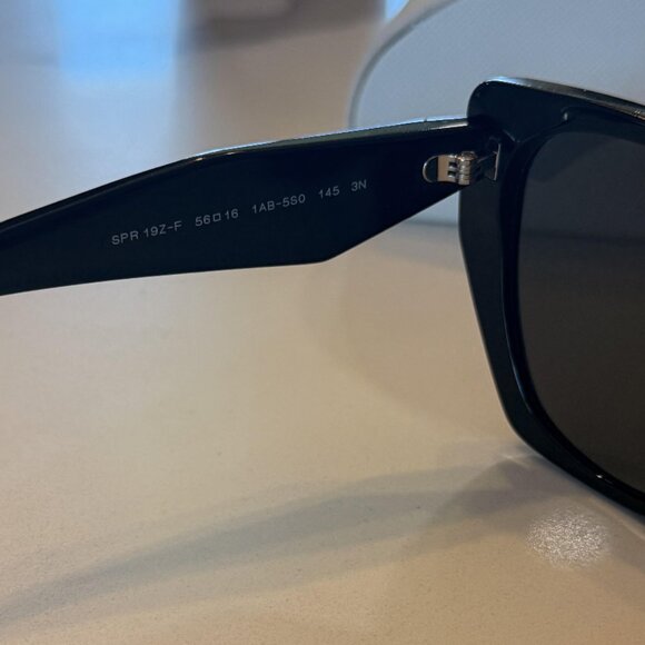 Prada Sunglasses - PR 19ZSF Black Frame. Grey Lenses - Picture 10 of 11
